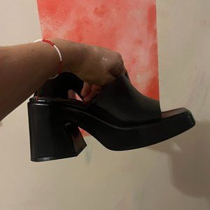 Zara Chunky High Heeled Platform Sandals.